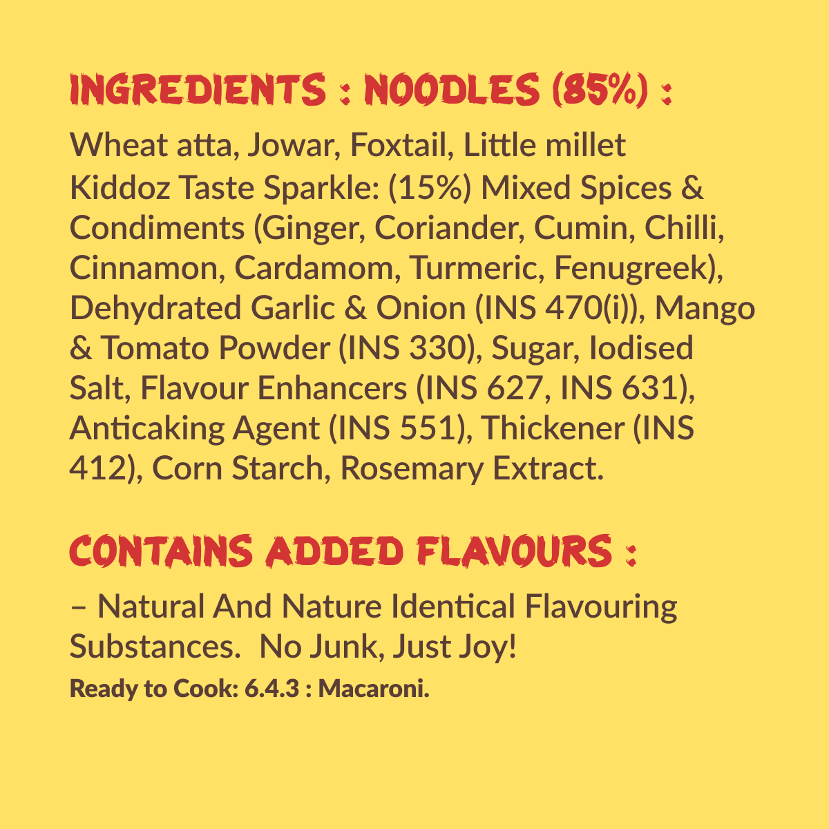 Instant Healthy Millet Noodles | Jowar (120g)